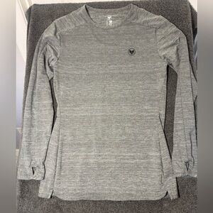 Alpha Forward Gray Long Sleeve Workout Shirt